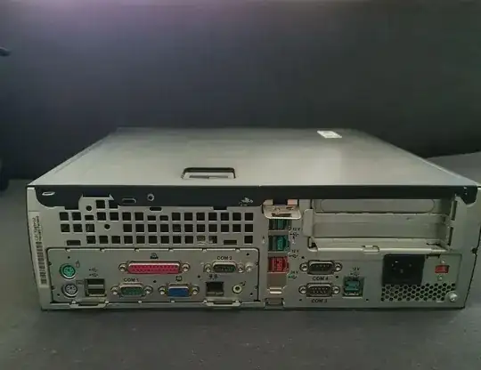 Back I/O of HP rp5000