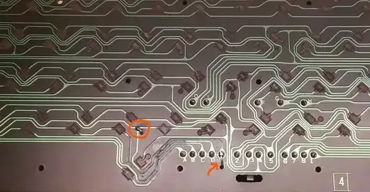 Keyboard PCB After Fix (Inside)