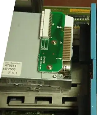 Close-up of connector on back of OEM PS/2 floppy drive