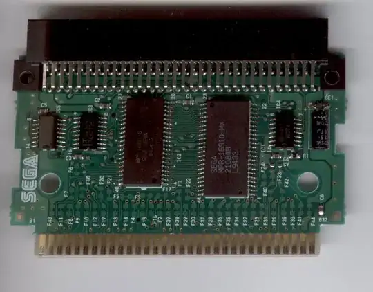 Sonic & Knuckles cartridge printed circuit board, front