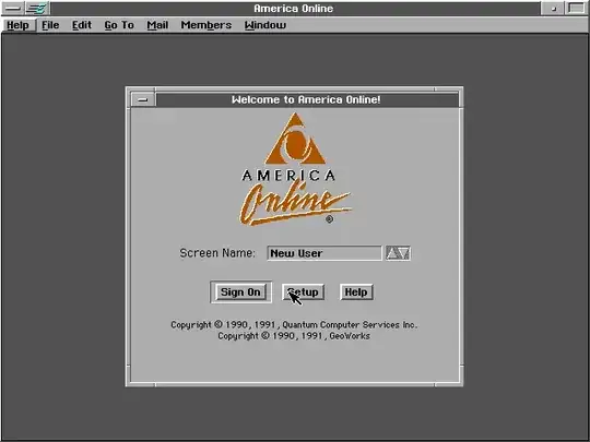 Screenshot of America Online for DOS