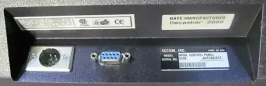 connectors on the back