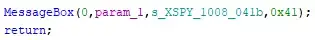 Ghidra decompilation of the WIN16 MessageBox function using the Pascal calling convention.
