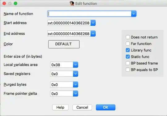 IDA edit function dialog