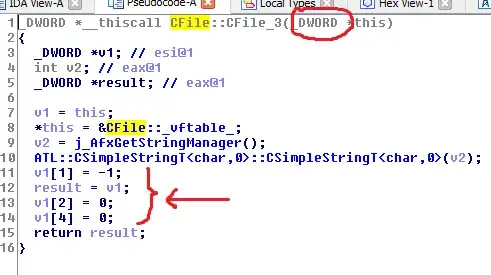 Pseudocode of CFile::CFile
