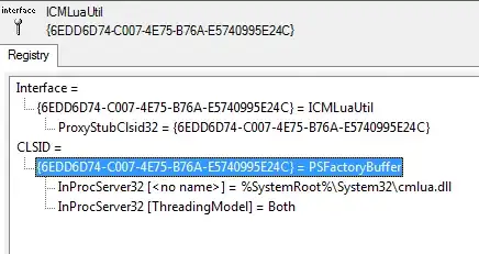 Information shown in cmlua.dll for ICMLuaUtil