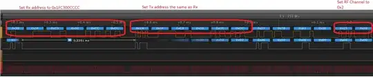 Changing address and RF channel again