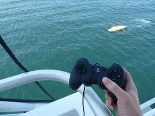 joysticking in the ocean