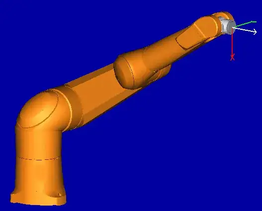 robot at workspace limit with no aligned joint axes