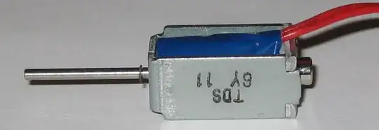Miniature Electric Solenoid - 9 V - Push Type