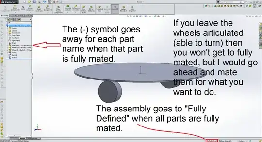 Solidworks URDF Fully Defined Assembly