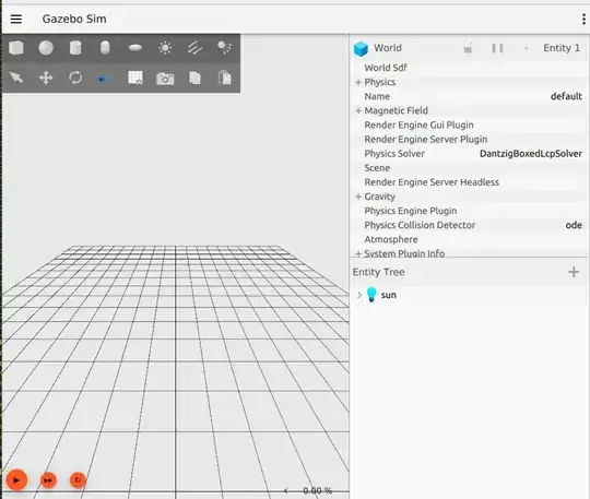 Picture of simulation without correct background colour