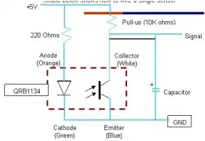 Encoder circuit diagram - for a different encoder, but it worked fine