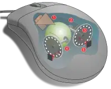 opto-mechanical mouse - The copyright holder of this file allows anyone to use it for any purpose, provided that the copyright holder is properly attributed. Redistribution, derivative work, commercial use, and all other use is permitted.