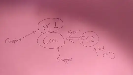 Third party shoves grappler