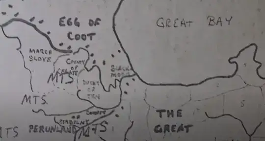Blackmoor on the 1971 map of The Great Kingdom