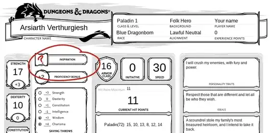 Picture of the worksheet with the box circled