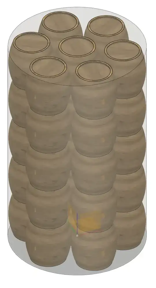 35 barrels stacked in the portable hole