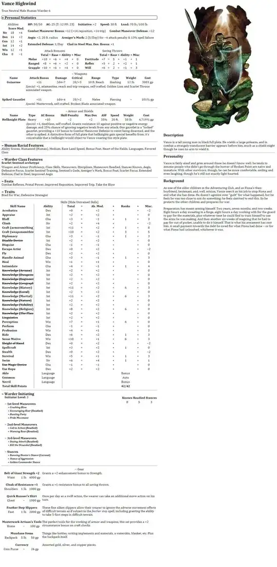 Thumbnail of Vance Highwind character sheet