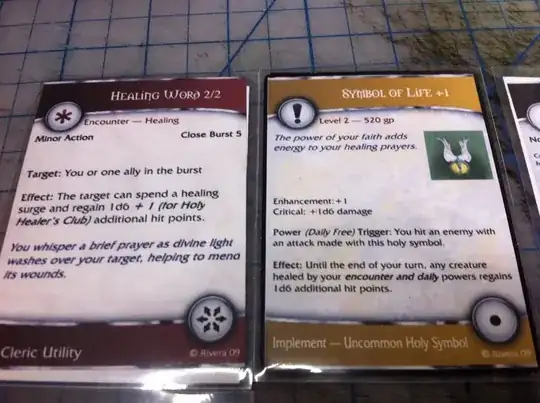 Item and Encounter cards
