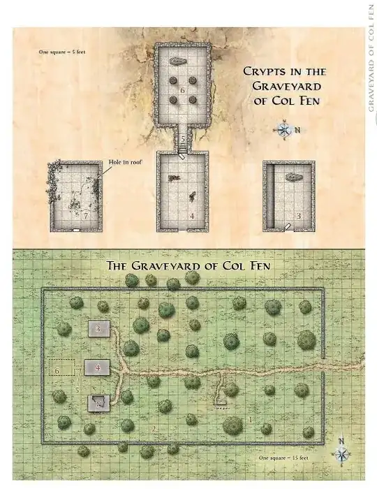 Map of the Crypt of Col Fen