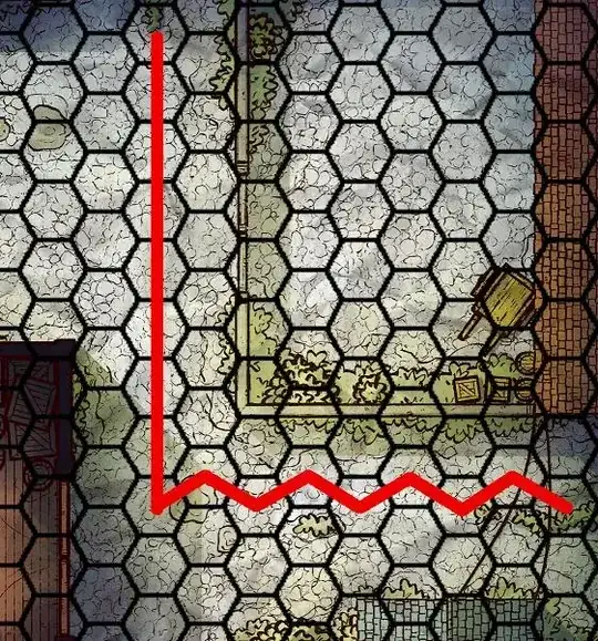 hex grid on square streets