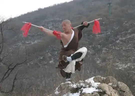 Wushu Twin Spear Fighter