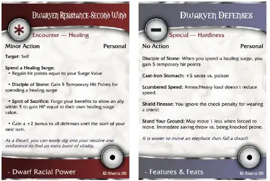 Features and Feats Cards