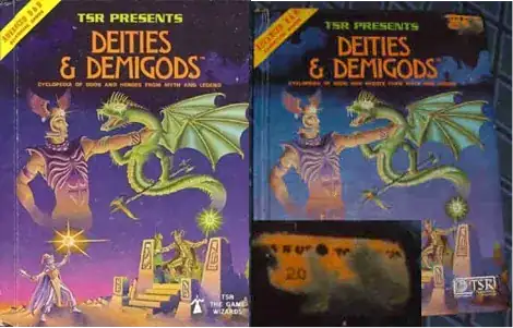 Two prints of Deities & Demigods side by side