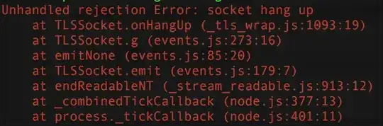 Unhandled rejection Error
