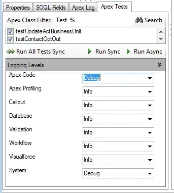 FuseIT SFDC Explorer Apex Test Logging Levels