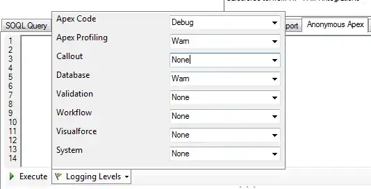 FuseIT SFDC Explorer Anonymous Apex Logging Levels