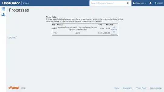 Screenshot of Processes