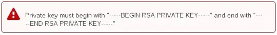 Private key must begin with "-----BEGIN RSA PRIVATE KEY-----" and end with "-----END RSA PRIVATE KEY-----"