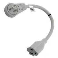 12" Power Cord Adapter with Rotating Plug