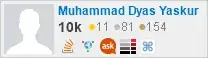 profile for Muhammad Dyas Yaskur on Stack Exchange, a network of free, community-driven Q&A sites