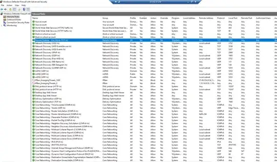List of services allowed on Autodesk Vault server