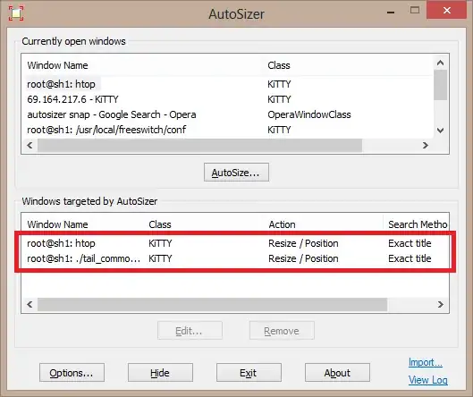 AutoSizer position KiTTY Windows