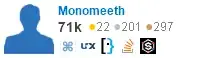 profile for Monomeeth on Stack Exchange, a network of free, community-driven Q&A sites
