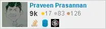 profile for Praveen Prasannan on Stack Exchange, a network of free, community-driven Q&A sites