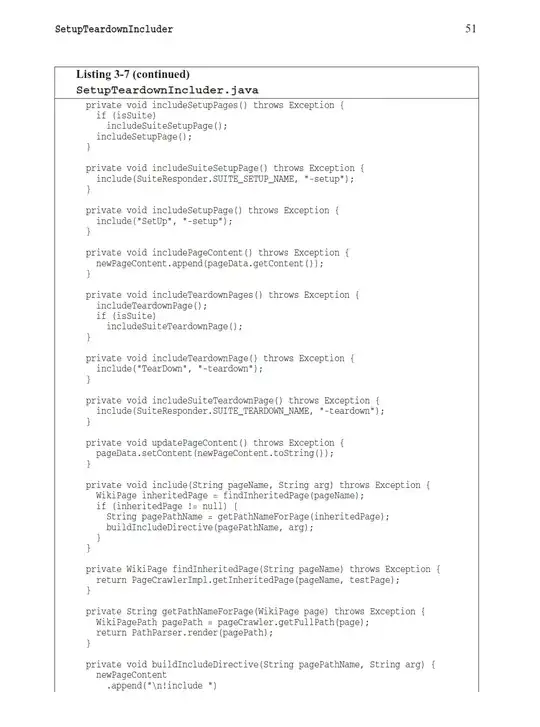 second part of a code listing