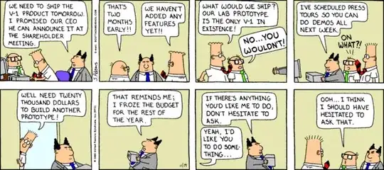 Dilbert on shipping prototypes directly to production