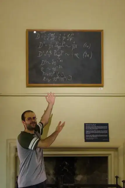 Einstein's Oxford blackboard 1