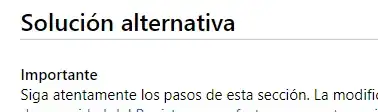 Traducción como "solución alternativa"