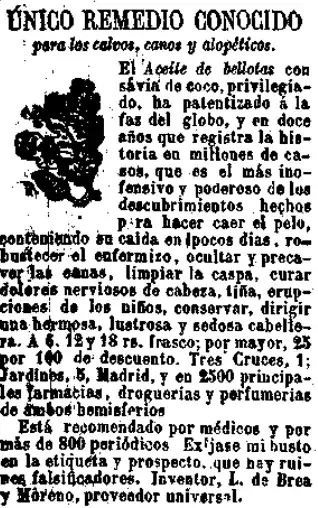 Anuncio para el pelo