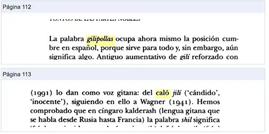 captura con los término encontrados en Google books
