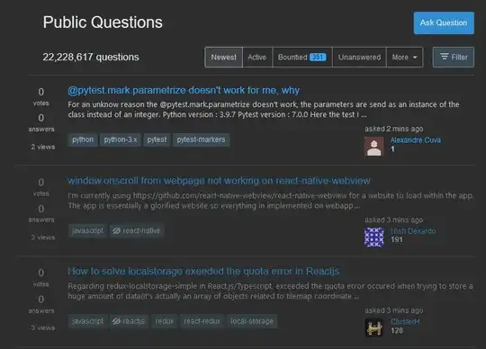 Modified /questions styles to pre-2022 design