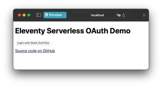Login with Stack Overflow - Eleventy Serverless OAuth Demo