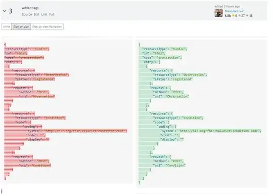 Diff highlighting in revisions