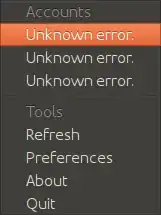 unknown error